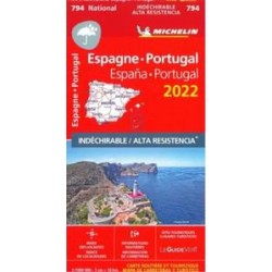 Mapa carreteras nacional españa - portugal 2022