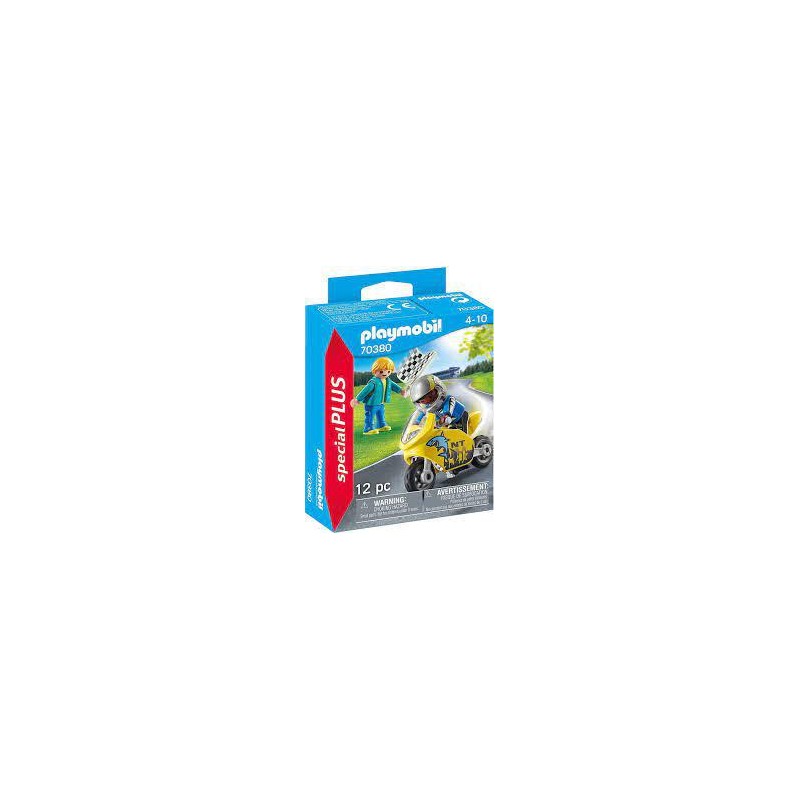 Playmobil piloto moto carreras