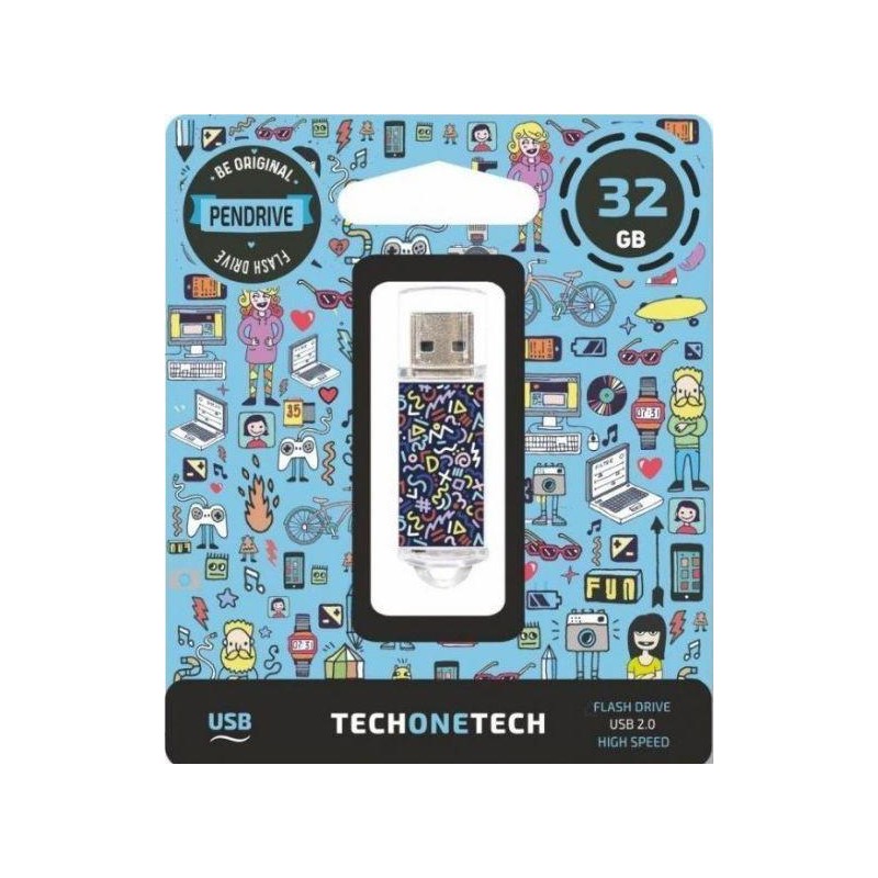 Memoria usb 32GB tech one tech kaotic dark