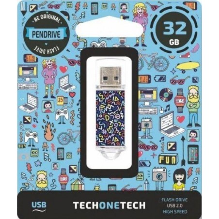 Memoria usb 32GB tech one tech kaotic dark