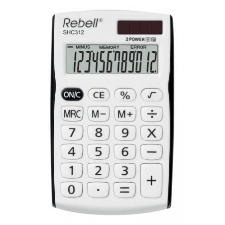 Calculadora de bolsillo rebell 12 digitos negra