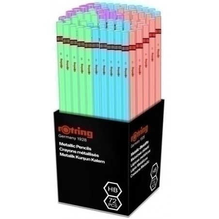 Lapiz de grafito rotring HB colores metálicos