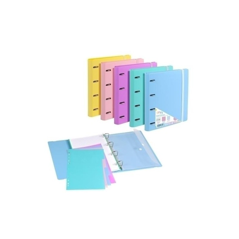 Carpebloc carchivo soft pp foam A4 4 anillas 35mm Carpebloc carchivo soft pp foam A4 4 anillas 35mm