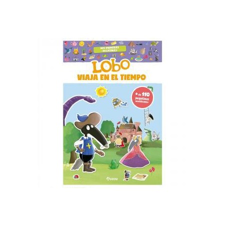 Pegatinas Lobo viaja en el tiempo