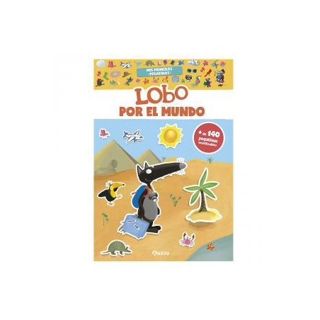 Pegatinas  Lobo por el mundo