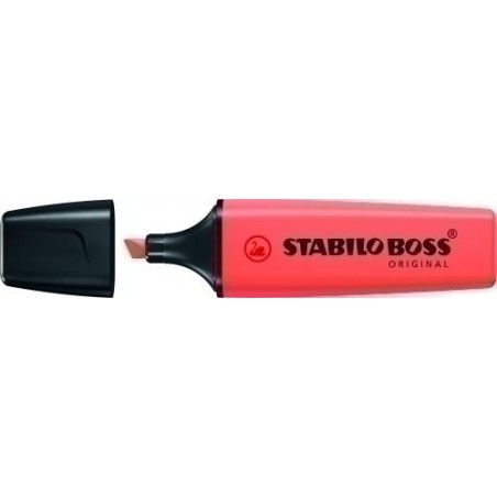 Marcador stabilo boss original pastel coral meloso