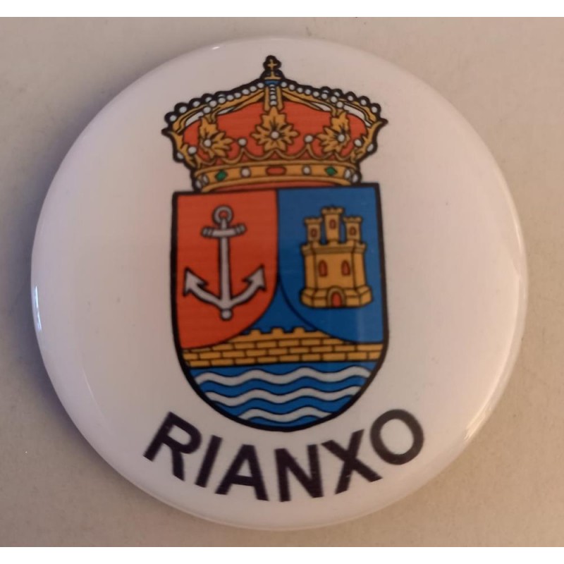 Imán recuerdo de Rianxo escudo de Rianxo
