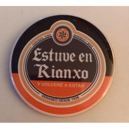 Imán recuerdo de Rianxo estrella Galicia