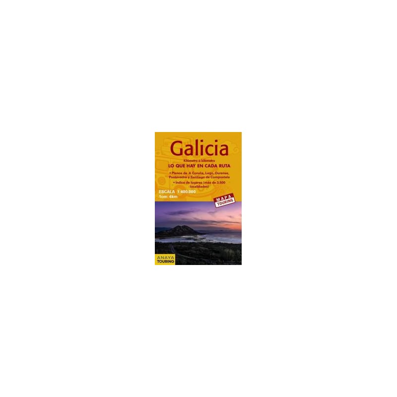 Mapa de carreteras de galicia (Anaya touring) 