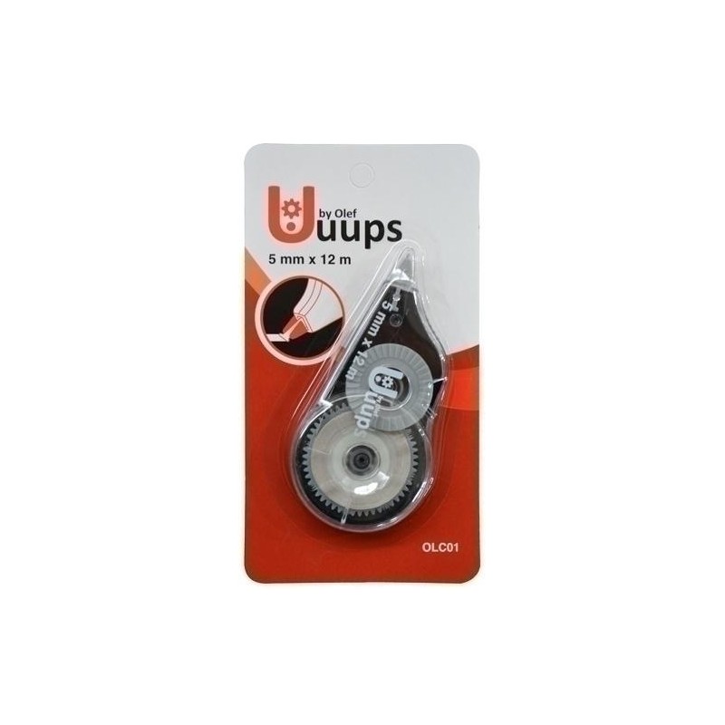 Corrector cinta olef Uuups 5mm x 12m ergonómico