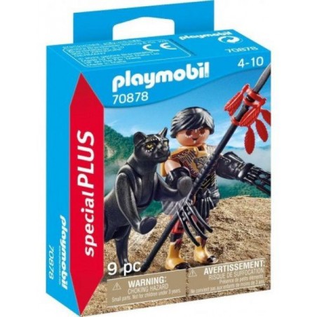 Playmobil guerrero con pantera