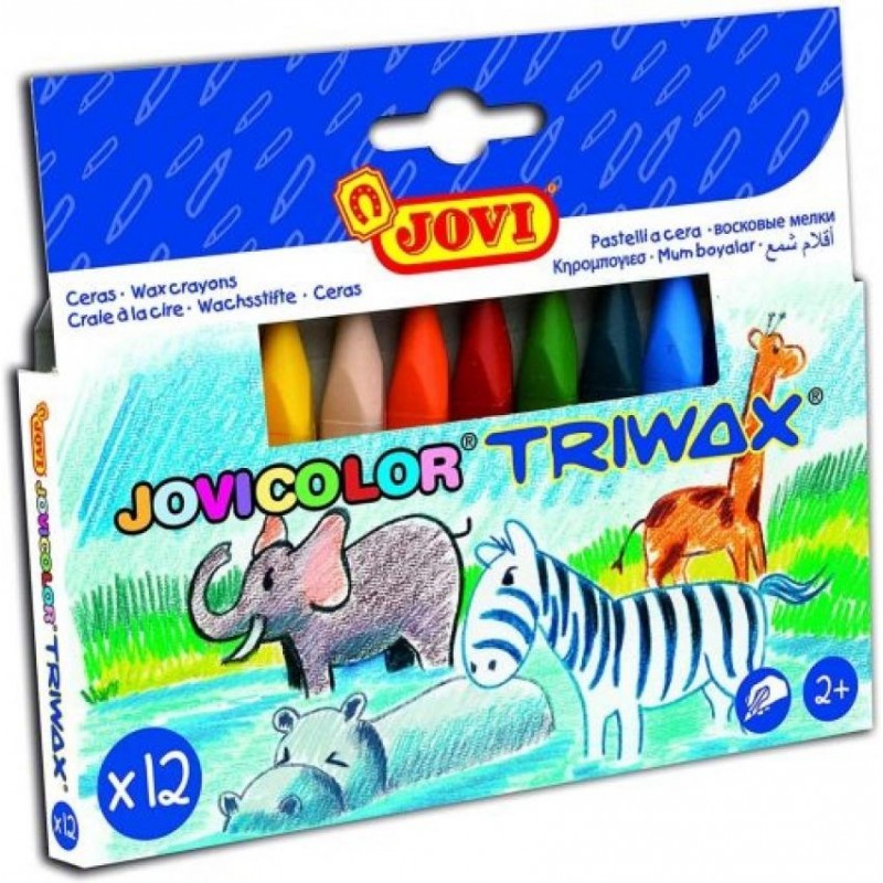 Ceras jovicolor triwax 12 colores triangulares Ceras jovicolor triwax 12 colores triangulares