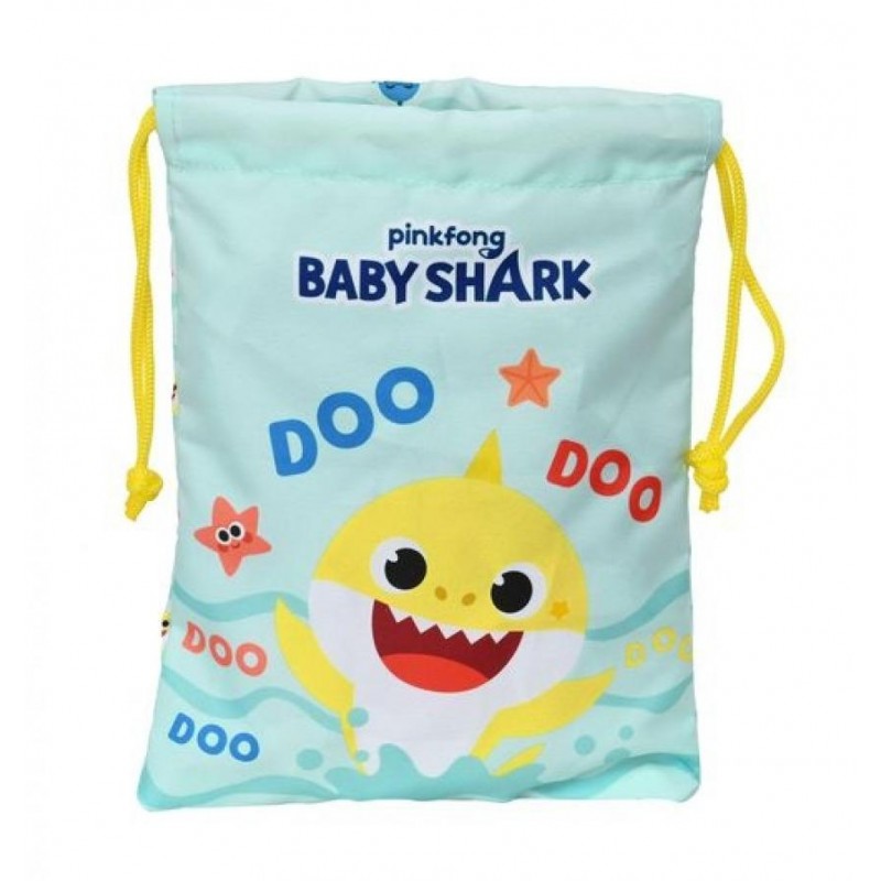 Saquito de merienda Baby Shark 20x25 cm