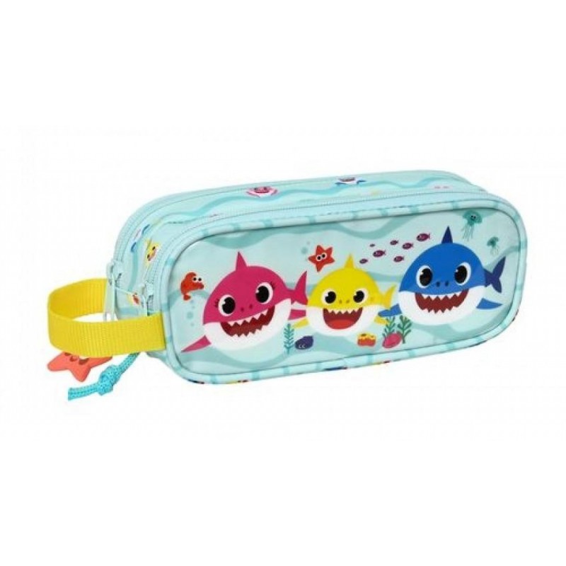 Portatodo doble Baby Shark 21x 8 x 6 cm