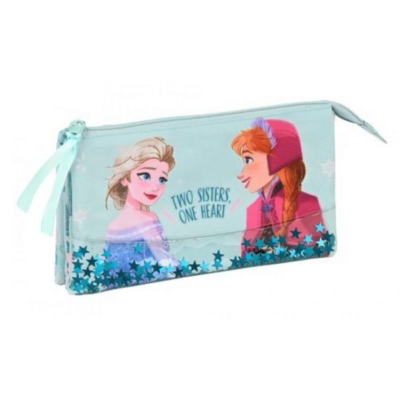 Portatodo triple frozen II one heart 22x12x3cm
