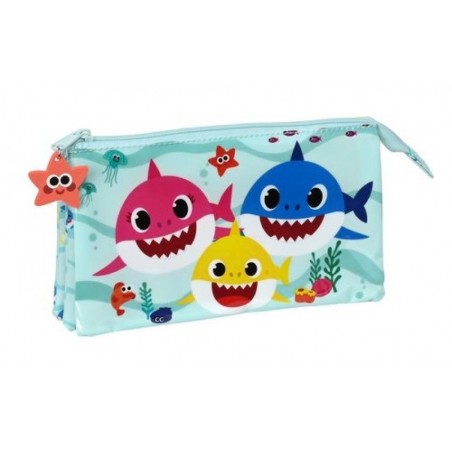 Portatodo triple baby shark 22x12x3cm