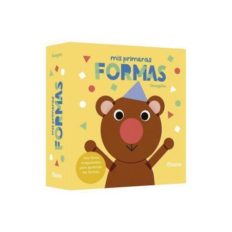 Mis primeras formas  Cofre con tres libros para be