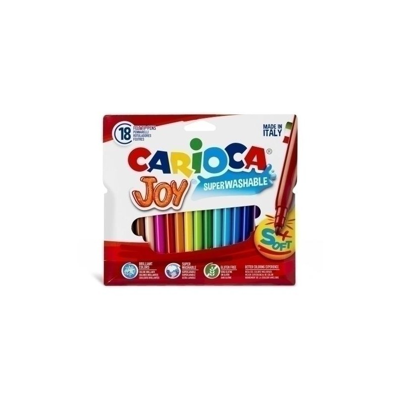Rotuladores carioca joy 18 colores superlavables