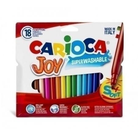 Rotuladores carioca joy 18 colores superlavables