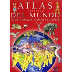 Atlas ilustrado del mundo  Países  animales  puebl