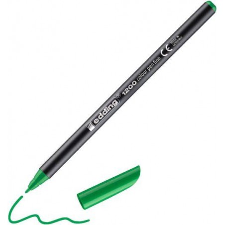 Rotulador edding 1200 verde neon 64 punta de fibra