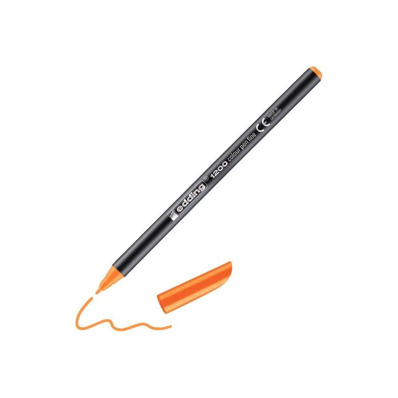 Rotulador edding 1200 naranja neon nº 66 Rotulador edding 1200 naranja neon nº 66