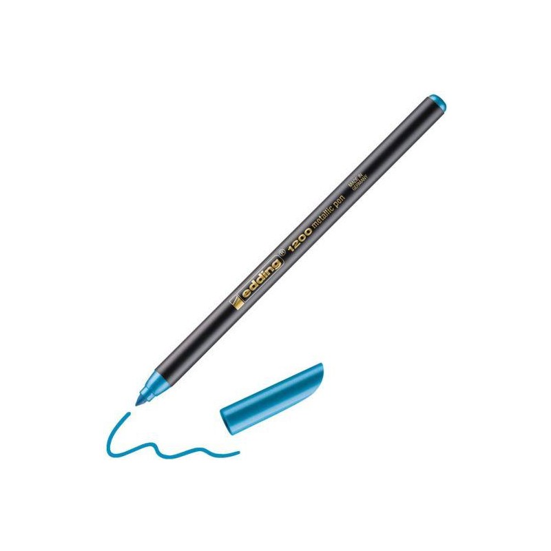 Rotulador edding 1200 metalico azul nº 73 Rotulador edding 1200 metalico azul nº 73