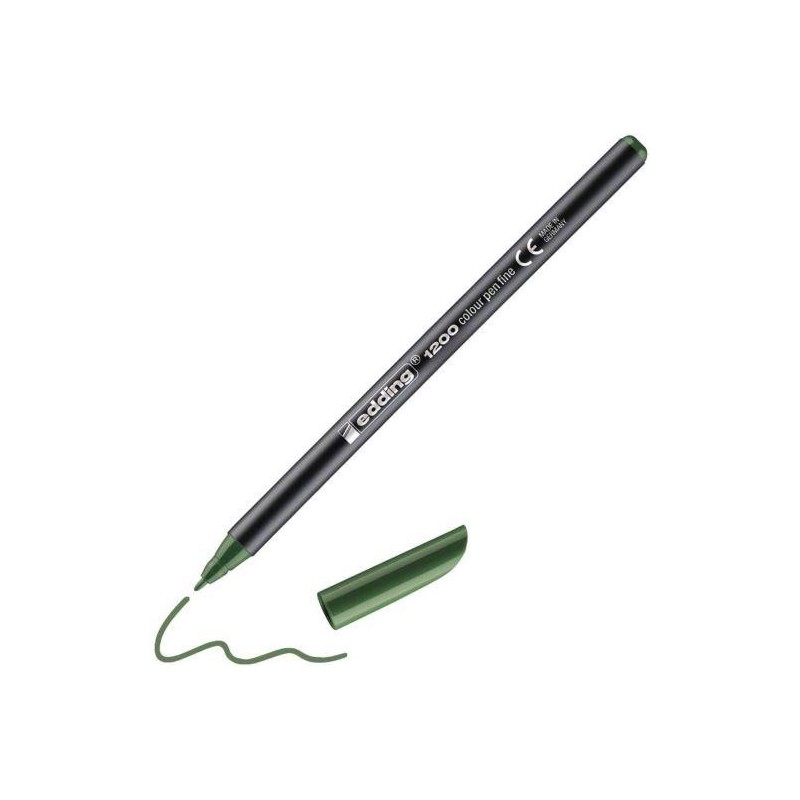 Rotulador edding 1200 verde oliva nº 15 Rotulador edding 1200 verde oliva nº 15