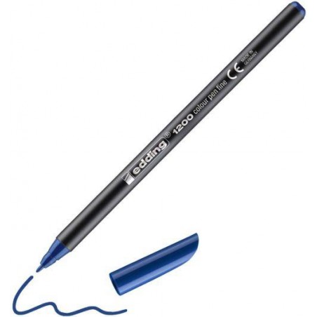 Rotulador edding 1200 azul acero nº 17