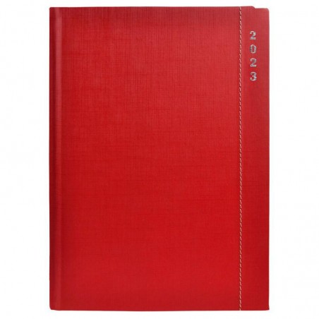 Agenda Didex skype 17x24cm día página rojo