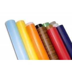 Plástico adhesivo authoplas PVC rojo brillo
