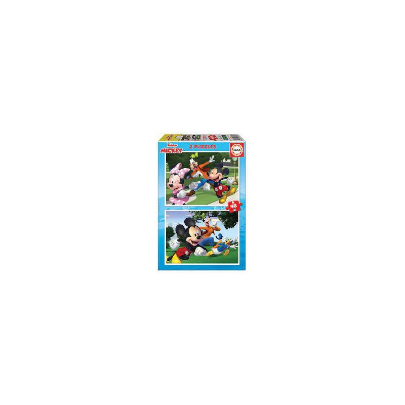 Puzzle educa mickey & friends 2x48 piezas