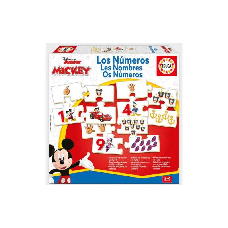Aprendo los números Mickey