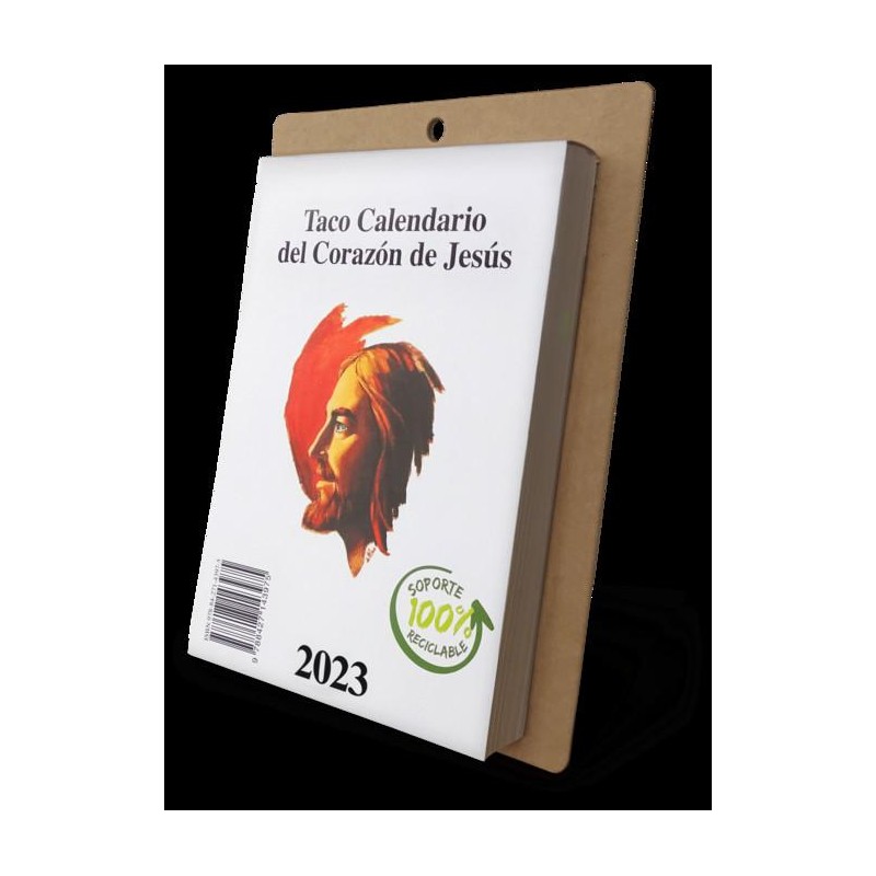 Taco calendario Corazón de Jesús pared 2023