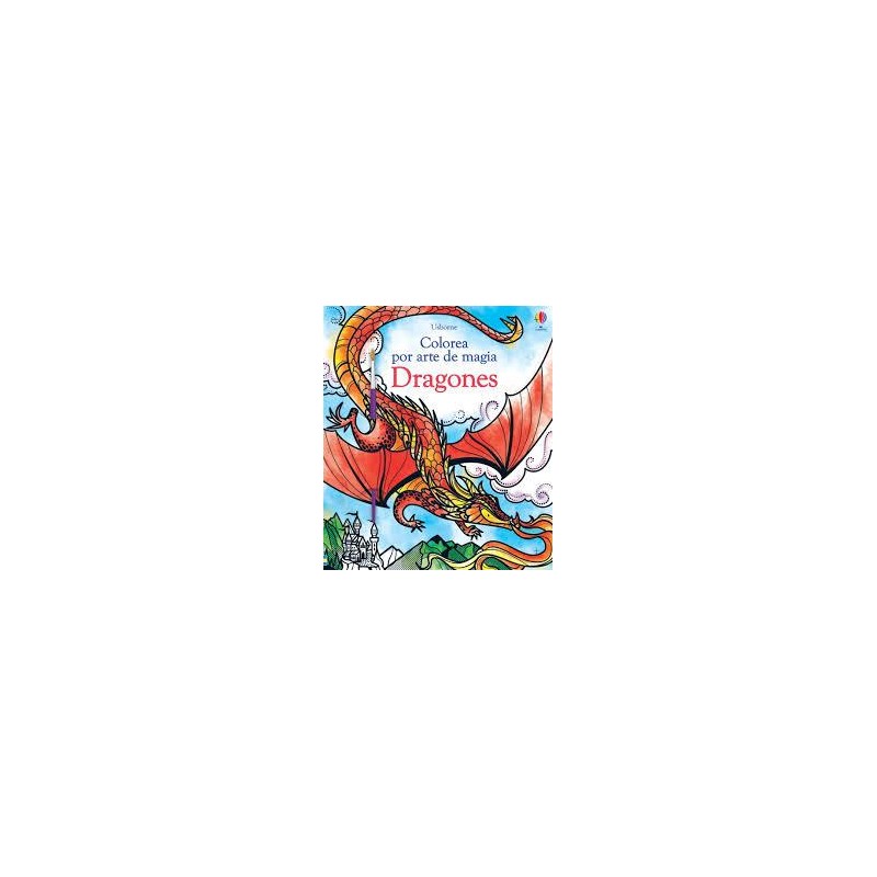 Colorea por arte de magia. Dragones