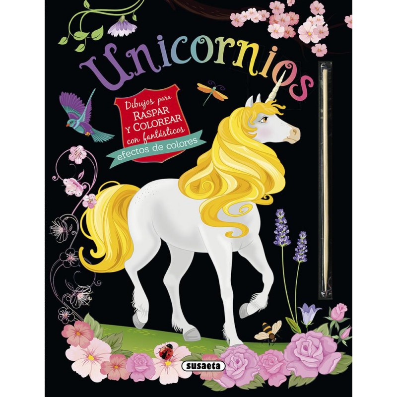 Unicornios Dibujos para raspar y colorear Unicornios Dibujos para raspar y colorear
