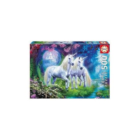 Puzzle educa unicornio en el bosque 500 piezas