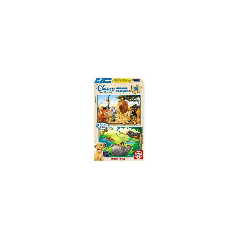 Puzzle educa animals friends 2x50 piezas Puzzle educa animals friends 2x50 piezas