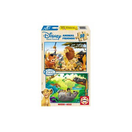 Puzzle educa animals friends 2x50 piezas
