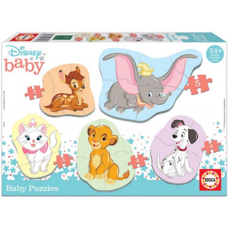 Puzzle educa baby animales disney