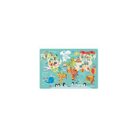 Puzzle apli mapa mundi 24 piezas