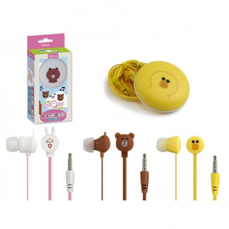 Auriculares con caja animales 3 modelos