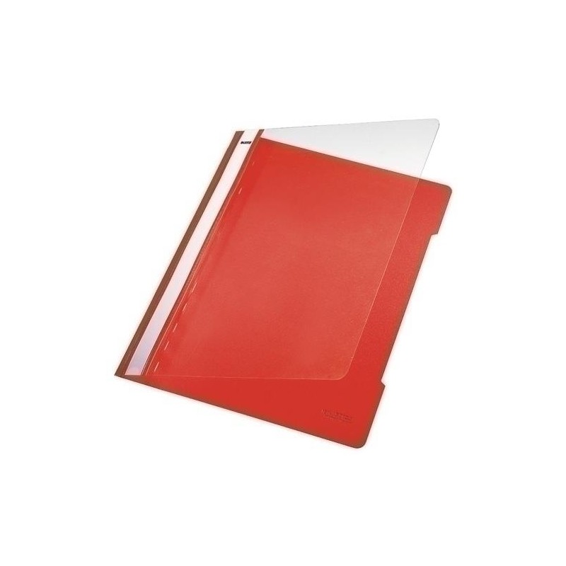 Dossier fastener leitz A4 PVC con tarjetero rojo