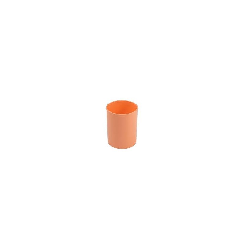 Portalápices plastico naranja pastel