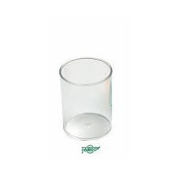 Portalápices plástico transparente