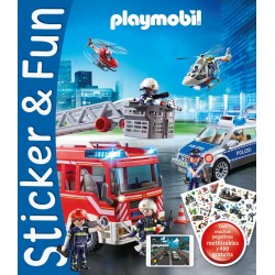 Playmobil bomberos sticker & fun