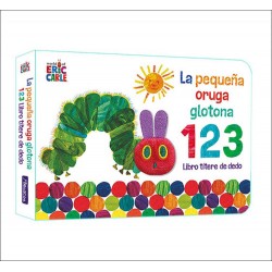 La pequeña oruga glotona 1 2 3 libro títere de ded