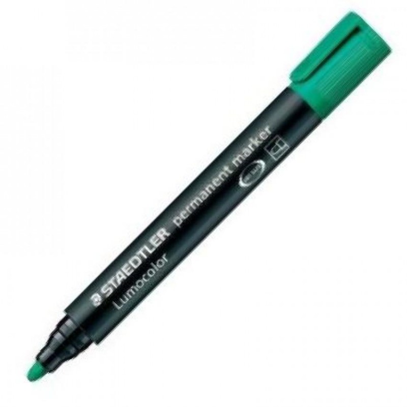 Rotulador permanente lumocolor 352 verde punta red Rotulador permanente lumocolor 352 verde punta red