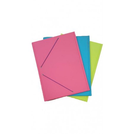 Carpeta gomas y solapas tamaño folio PVC celeste