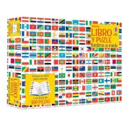Libro y puzzle  Banderas del mundo
